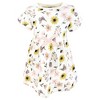 Touched by Nature Infant and Toddler Girls Organic Cotton Short-Sleeve Dresses, Soft Wildflower - 3 of 4