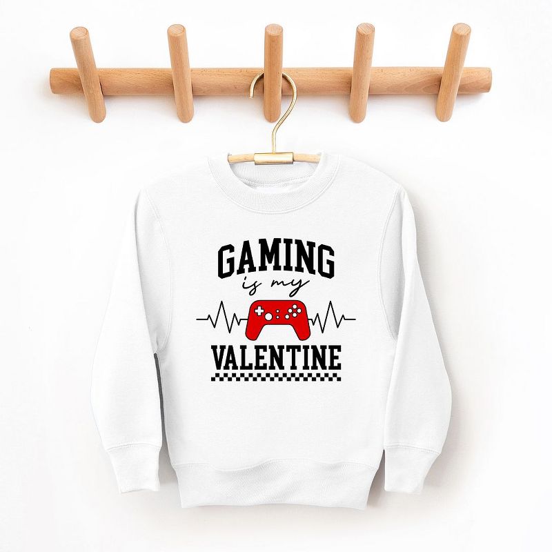 The Juniper Shop Gaming Is My Valentine Youth Graphic Sweatshirt, 1 of 3