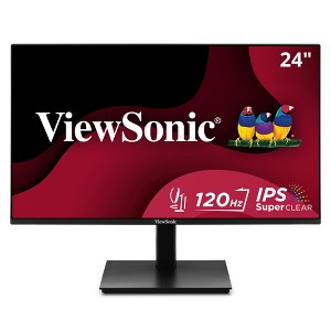 Viewsonic VA2448-MHJ 24 Inch IPS 1080p Monitor with 120Hz, Advanced Ergonomics, Eye Care, HDMI, and VGA Inputs for Home and Office - 1 of 4