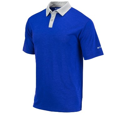 Men's Columbia Golf Omni Wick Range Polo Shirt Deep Azul Small