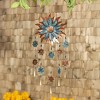 Blue and Copper Flower Metal Wind Chime - 2 of 4