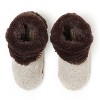 Dearfoams Women's Beth Faux Fur Fold Down Fuzzy Bootie House Slipper Boot - 4 of 4