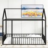 CAVINAS Full Bed Frames for Kids with Fence, Teens, Girls, Boys, Easy Installation, Black - 2 of 4