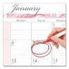 Recycled Monthly Desk Pad Calendar, Breast Cancer Awareness Artwork, 22 x 17, Black Binding/Corners,12-Month (Jan-Dec): 2026 - 3 of 4