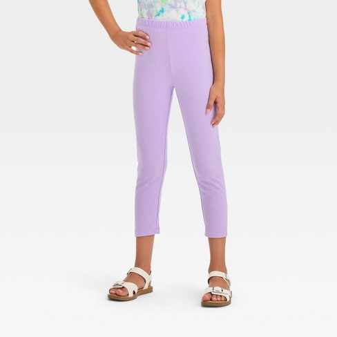 Girls' Capri Leggings - Cat & Jack™ Lavender Xs : Target