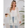 Clearlove Women Lightweight Cardigan Casual Knit Top Summer Beach Coverups - 2 of 4