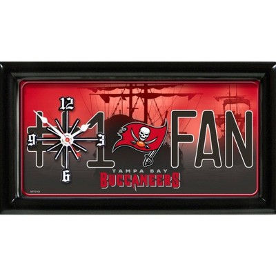 NFL Wall/Desk Analog Clock, #1 Fan with Team Logo - Tennessee Titans
