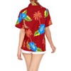 LA LEELA Button Down Shirt Holidays Summer Hawaiian Short Sleeve Colorful Shirt Tops Vacation Casual Beach Party Boho Shirt - image 4 of 4