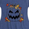 Girls' - Instant Message - Pumpkin Lawn Bag Fit & Flair Cap Sleeve Graphic Dress - 2 of 4