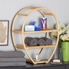 26.8" Ruana Rattan 3 Tier Display Shelf Natural/Brown - bali & pari: Handcrafted, No Assembly Required - 4 of 4