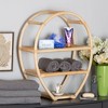 26.8" Ruana Rattan 3 Tier Display Shelf Natural/Brown - bali & pari: Handcrafted, No Assembly Required - image 4 of 4