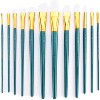 Royal Langnickel White Taklon Value Pack Brush Set-12/Pkg - 2 of 4