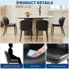 Dining Chairs Set of 2,Modern Upholstered Kitchen Chairs w/ Ergonomic Back Support,265lbs Capacity Dining Room Chairs w/ Wood Legs - 4 of 4