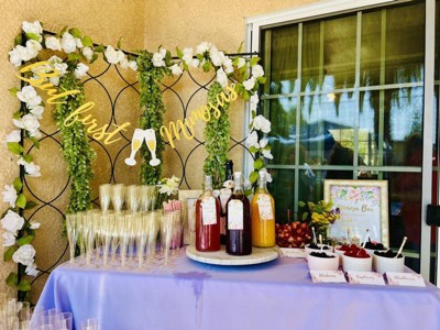 Mimosa Bar Decor Kit FULL Package Serving of 24 People CART ADD-ON –  ThePrettyPartyBoxx