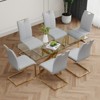 NicBex Modern Dining Chairs with Faux Leather Padded Seat,Armless Chairs with Chrome Metal Legs for Kitchen,Living Room - 2 of 4