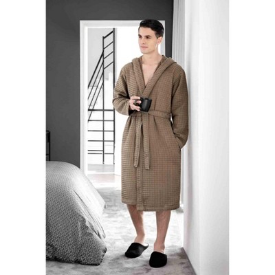 Togas Julio Brown Waffle Bathrobe