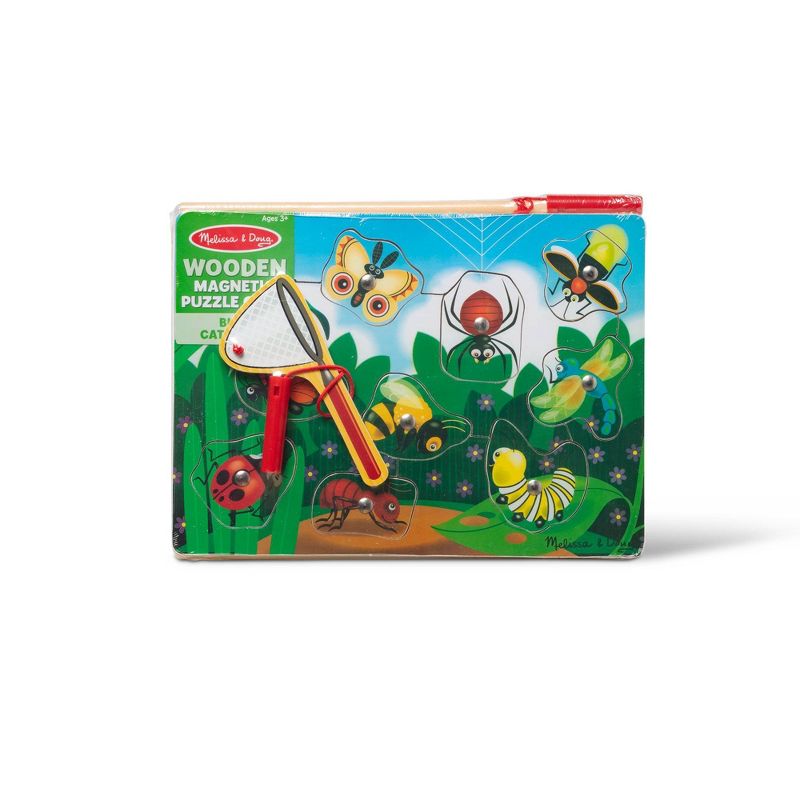 Melissa &#38; Doug Magnetic Wooden Puzzle Game Set: Fishing and Bug Catching, 4 of 11