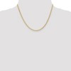 Black Bow Jewelry 2.5mm, 14k Yellow Gold, Flat Wheat Chain Necklace - 2 of 4
