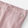 Little Planet by Carter's Organic Baby Girls' 2pk Ribbed Pull-On Pants - Brown/Pink - image 2 of 3