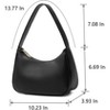Shoulder Bags for Women, Cute Hobo Tote Handbag Mini Clutch Purse with Zipper Closure - 2 of 4