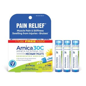 Arnica Montana 30C 3 MDT by Boiron Homeopathic Medicine For Pain Relief  -  240 Pellets - 1 of 4