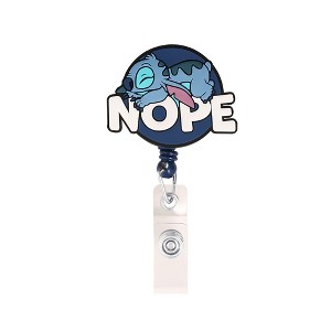 Disney Lilo & Stitch Retractable ID Card Badge Holder Alligator Clip - for Nursing, School, Office - 1 of 4