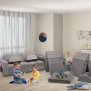 Acekool Modular Kids Play Couch, 8PCS Convertible Play Sofa with Suede Velvet Cover, Creative Foam Couch for Playroom, Bedroom，Gray - 2 of 4
