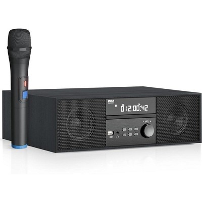 Pyle Home DVD Stereo System with Wireless Mic -Black
