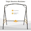 VINGLI Upgraded Metal Porch Swing Stand with Antique Bronze Finish, Heavy Duty 660 LBS Weight Capacity Steel Swing Frame with Extra Side Bar - 2 of 4