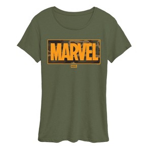 Women's - Marvel - Camo Logo Short Sleeve Graphic T-Shirt - 1 of 3