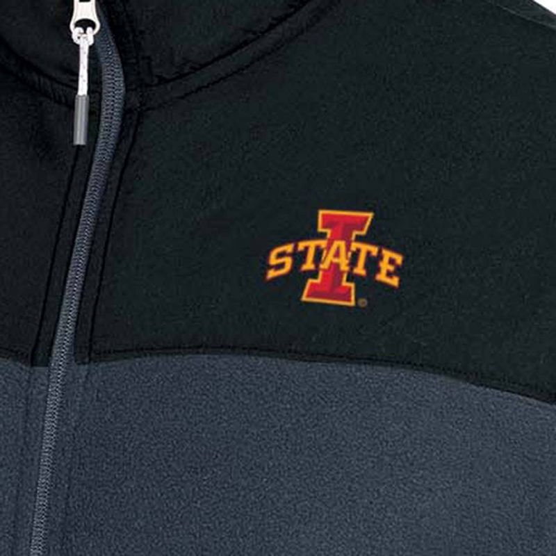 NCAA Iowa State Cyclones Gray Fleece Full Zip Jacket, 3 of 4