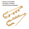 Unique Bargains Metal Decorative DIY Women's Clothing Dress 3 Holes Sewing Brooch Pins 20 Pcs - 4 of 4
