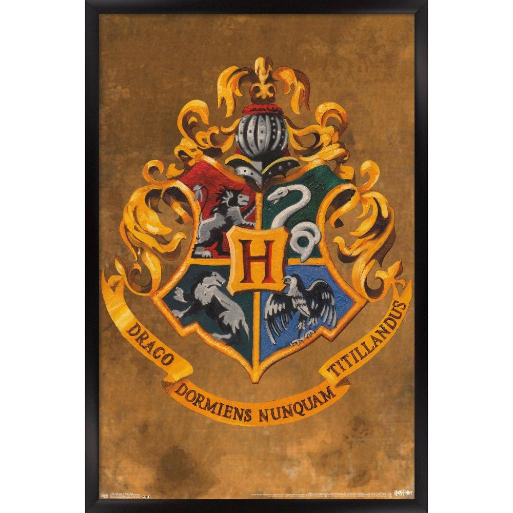 Photos - Other interior and decor Harry Potter - Hogwarts Crest Framed Poster Trends International