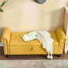 CAVINAS Rectangle Storage Ottoman Bench,Upholstered Ottoman with Fashion Rivets for Living Room,Bedroom - 2 of 4
