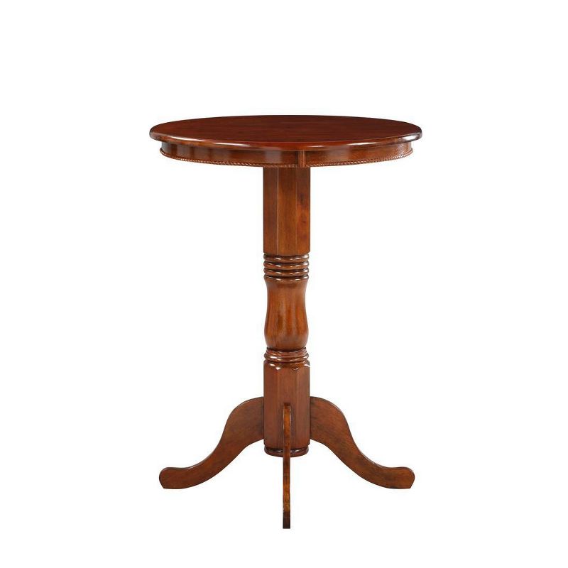 Round Pedestal Bar Height Table Wood/Cherry - Boraam, 1 of 8