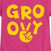 Girls' - Instant Message - Groovy Peace Sign Fitted Short Sleeve Graphic T-Shirt - 2 of 4