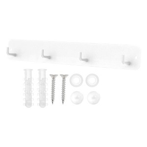 Unique Bargains Coat Hooks Wall Mount with Coat Hooks for Entryway Bathrooms - 1 of 4