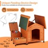 Karl Home Outdoor & Indoor Dog Kennel with 2 Bowls & Storage Box - 3 of 4