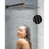 YAWWALK Thermostatic 7-Spray Shower System with Hand Shower, Wall Mount, 12" and 6", 2.5 GPM, Brushed Nickel (Valve Included) - 4 of 4