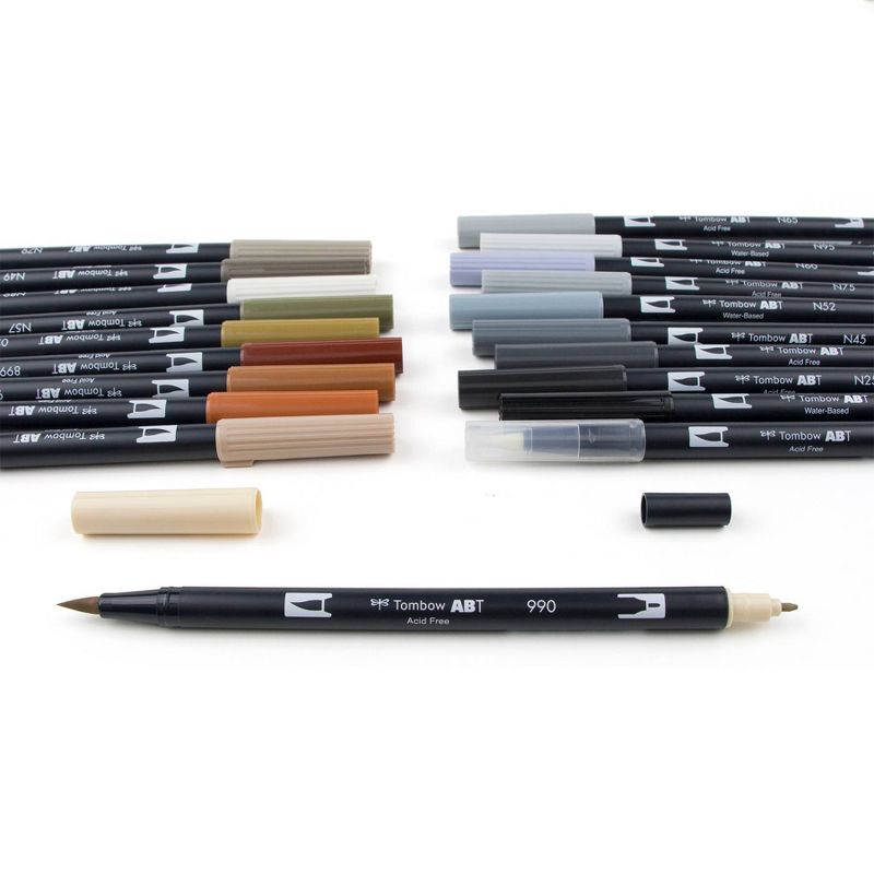 Tombow 20ct Dual Brush Pen Art Markers - Neutral Palette, 3 of 10