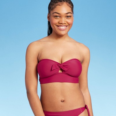 longline bandeau bikini top