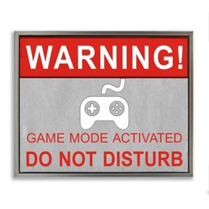 Stupell Industries 25"x31" Kids' Gaming Do Not Disturb Wall Art Framed - 1 of 4