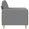 vidaXL Light Gray Sofa Chair - Durable Fabric - 4 of 4