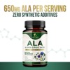 Alpha Lipoic Acid 650mg Extra Strength ALA Supplement Non GMO & Gluten Free - 60 Capsules By Nature's Nutrition - 2 of 4