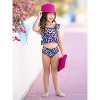 Wild Waves Leopard Two-Piece Swimsuit Mia Belle Girls - 3 of 4
