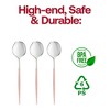Smarty Had A Party Silver w/ Pink Handle Plastic Dinner Spoons - 480 pcs - 4 of 4