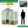76''x48''x86'' Greenhouse With Front Entry Door Outdoor Walk-in Winter Gardening Greenhouse Garden Shed For Patio Backyard Lawn - 3 of 4