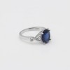 Birthstone Engagement Ring for Women by Ginger Lyne Sterling Silver Cubic Zirconia - 3 of 4