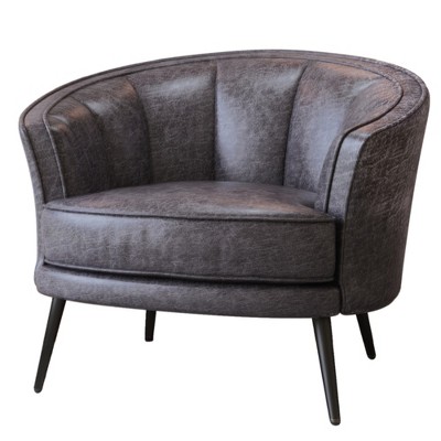 Upholstered Accent Barrel Chair-ModernLuxe