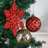40pc Red and Gold Glitter Luxury Shatterproof Christmas Ornament Bauble Set| OrnamentallyYou - 4 of 4
